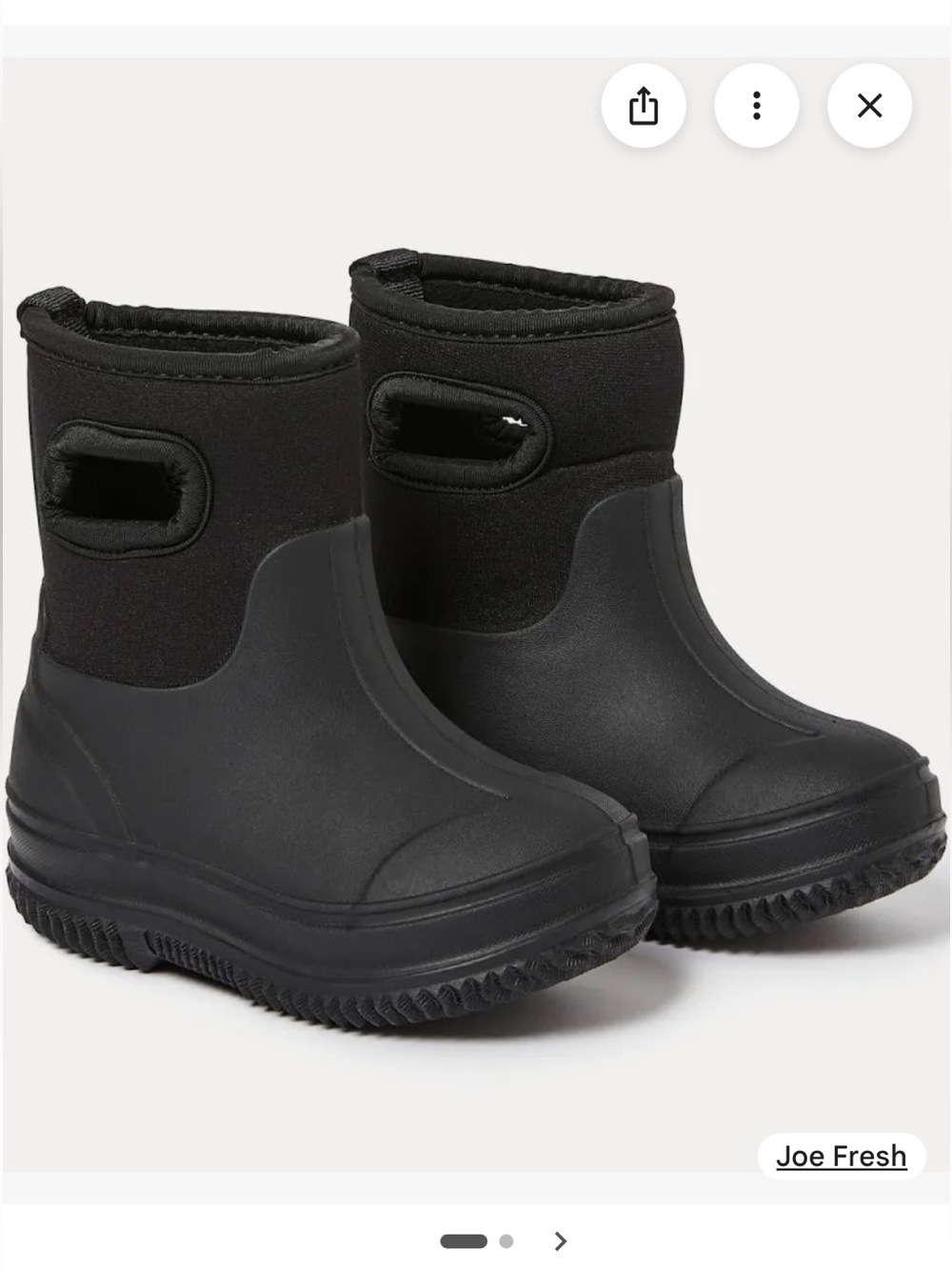 Joe Fresh Black Kids' Neoprene Rain & Snow Boots